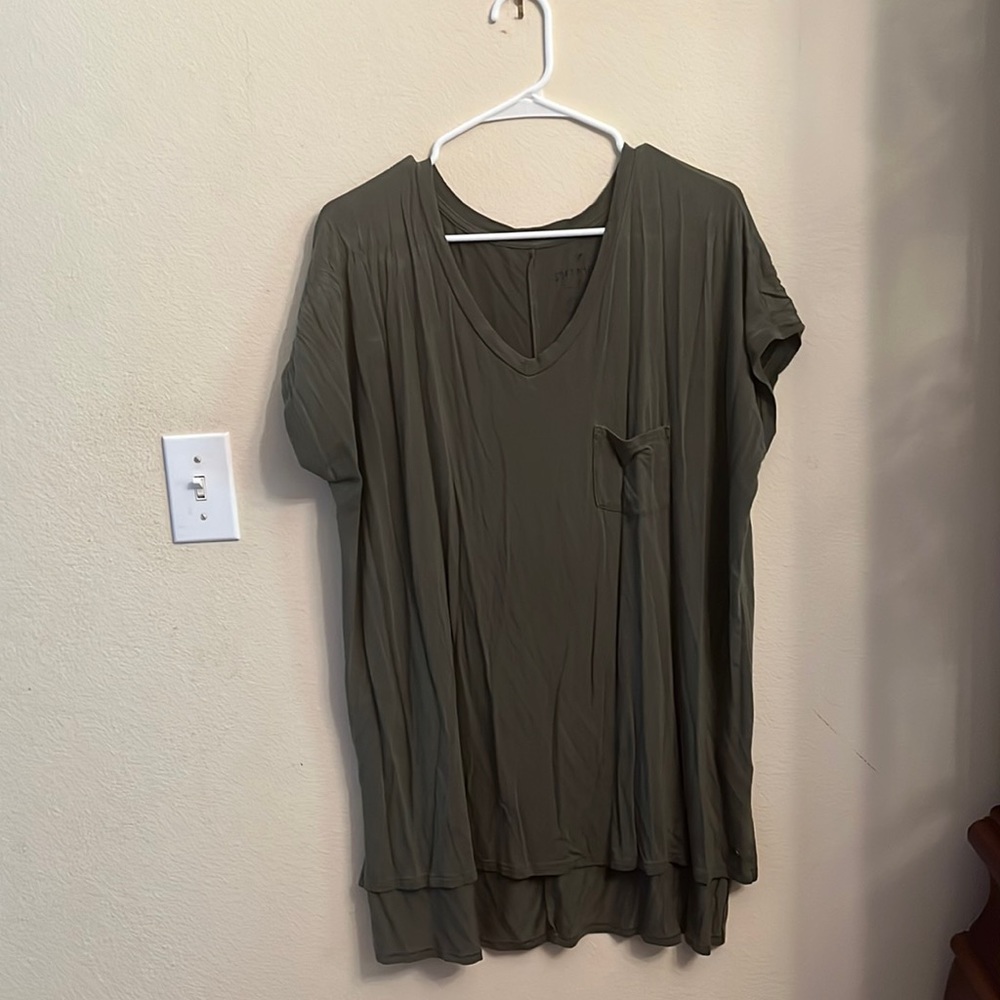 Army green soft and sexy tee